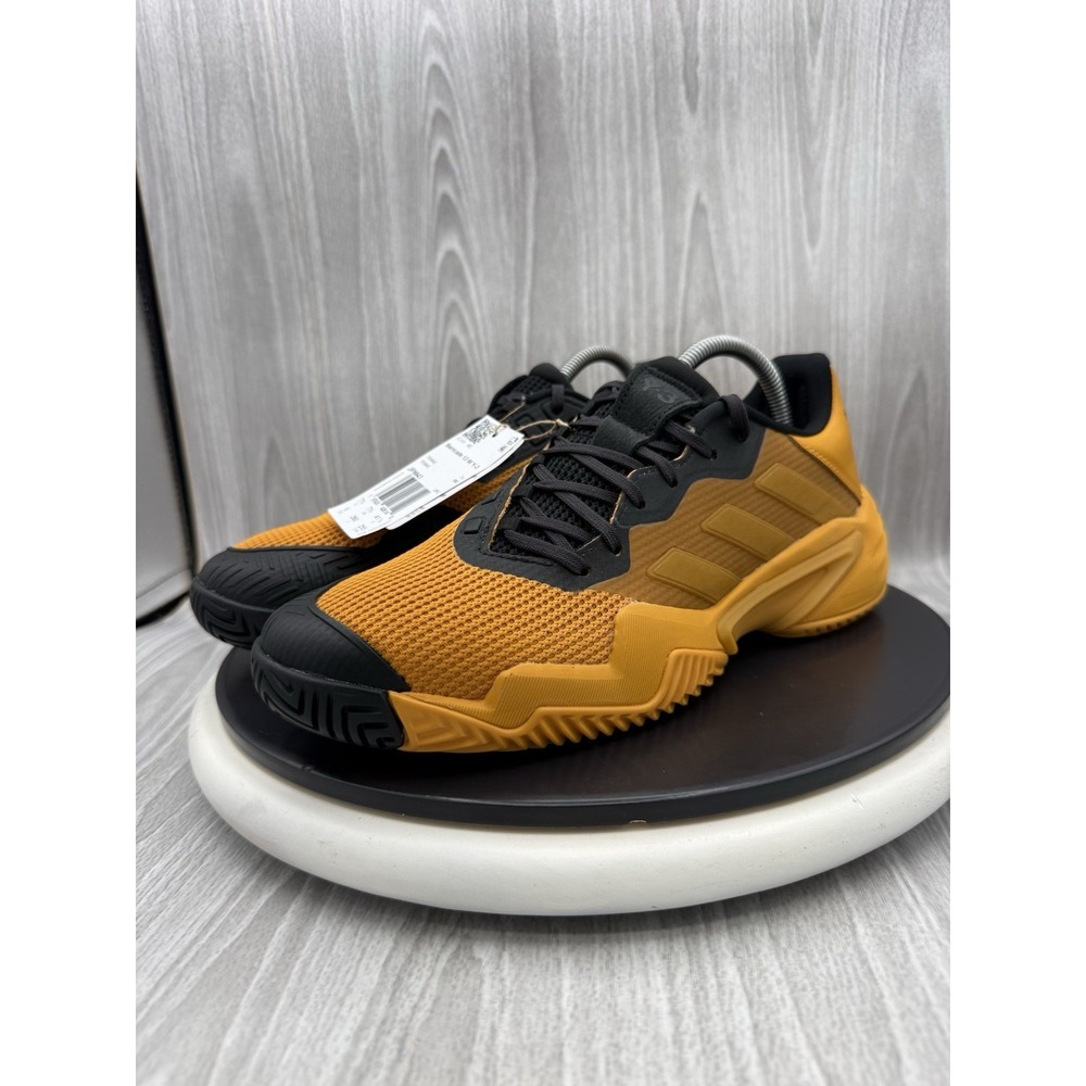 adidas Y-3 Barricade 13 Womens 9 Collegiate Gold Black Tennis Shoes JP9843 NEW